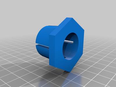 simple nut for outer part of assembly falling out