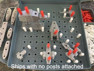 Battleship with Star Wars Ships (without posts attached)