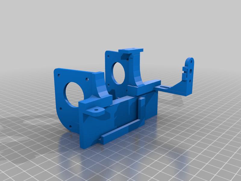 SV02 Dual Gear Direct Drive Extruder Mount With ADXL and BLtouch Mount.