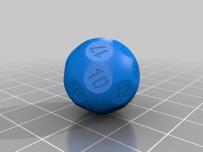 D20 parametric nums sphere