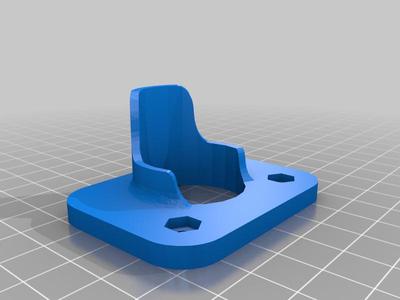 0.75 PVC pipe holder M4 bolt