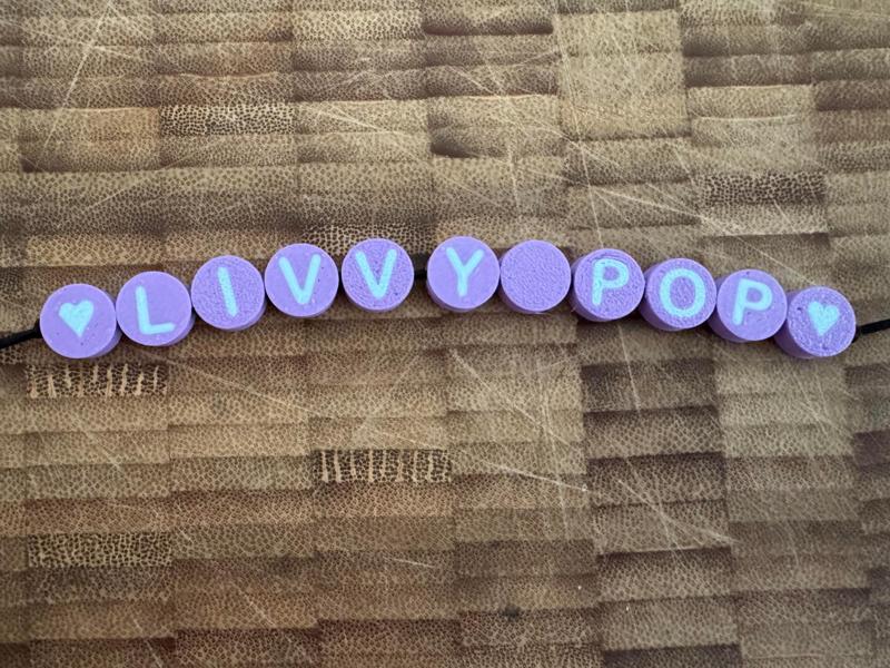 Double sided Letter Bracelet charms