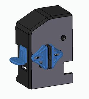 Sidewinder X1 Extruder cover with cable clamp and BL-Touch