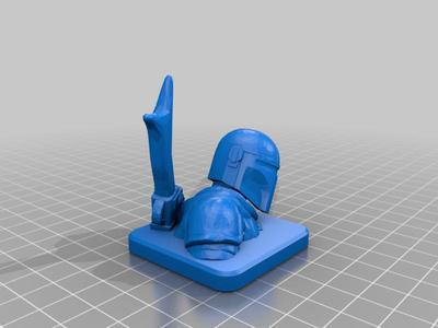 Mandolorian QR cap Ender 3 V2 BL/CR touch friendly