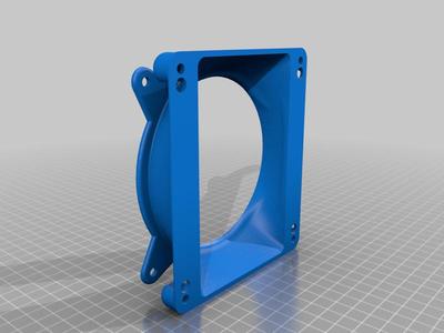 80mm x 120mm to 120mm pc case fan adapter 