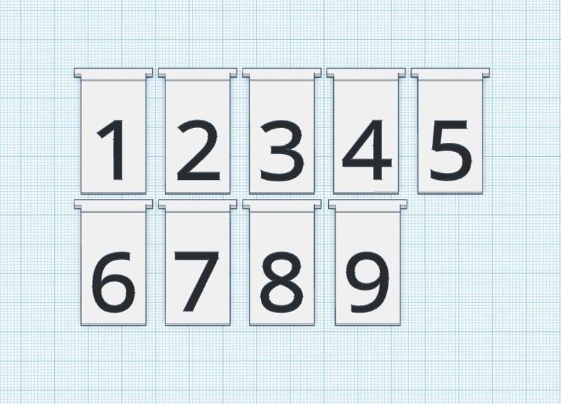 Customizable DM-Screen Initiative Tracker - Number Plates