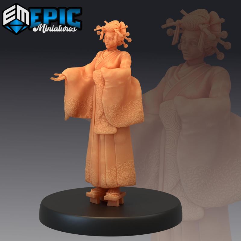 Geisha Welcoming / Female Villager / Samurai Woman / Japanese Dynasty