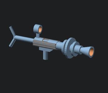 RayGun Customizable for action figure. Parametric