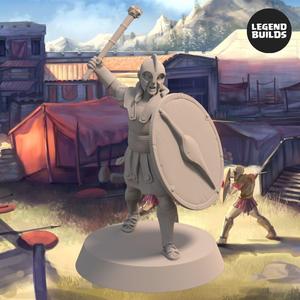 Soldiers of Nemis with Maces - Pose 1 - 3D printable miniature - STL file