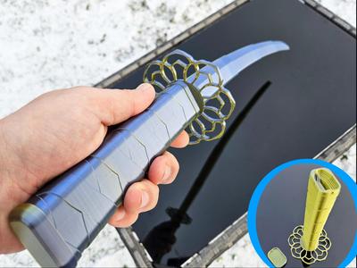Flower Katana (Print-in-Place)