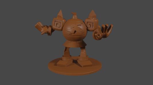 Pokemon inspired, GolurkTabletop DnD miniature