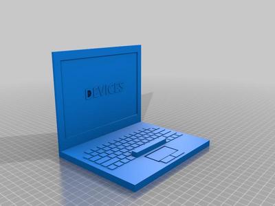 Laptop Shaped Smart Device Holder Stand