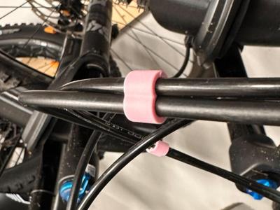 Shifter and brake cable clip for mountain bike