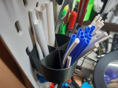 Insert for Cotton sticks container SKADIS and Livarno pegboards