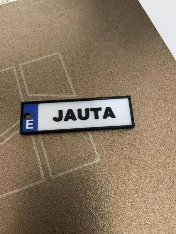 Llavero de matrícula europea personalizable   