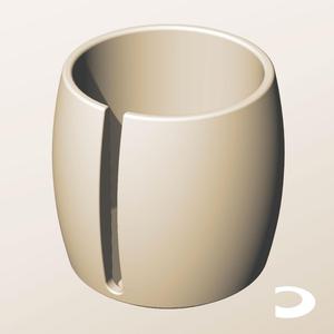 CR96-110-S Slotted Modular Stacking Storage Boxes Bins | Printable Objects - Infinite Containers | stl file for 3d printing