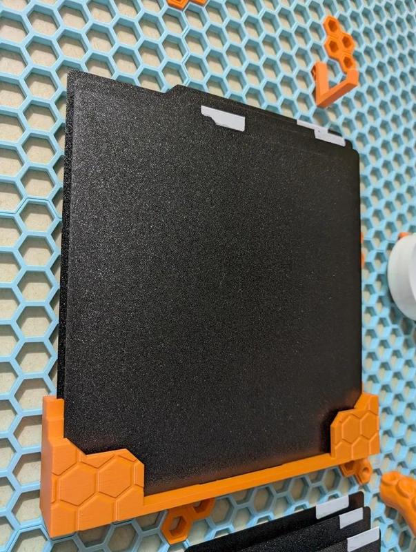 Bambu Lab A1 P1 X1 and A1 Mini plate holder for Honeycomb Storage Wall HSW 3 plates   