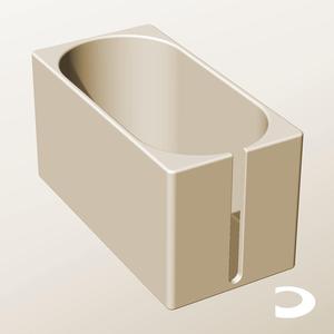 CX96-110-SS Slotted Modular Stacking Storage Boxes Bins | Printable Objects - Infinite Containers | stl file for 3d printing