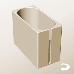 CX96-160-SS Slotted Modular Stacking Storage Boxes Bins | Printable Objects - Infinite Containers | stl file for 3d printing