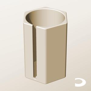 CH96-160-S Slotted Modular Stacking Storage Boxes Bins | Printable Objects - Infinite Containers | stl file for 3d printing