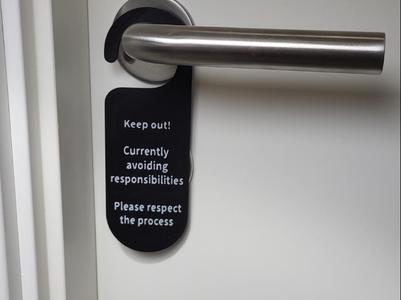 Funny "Do Not Disturb" Door Sign