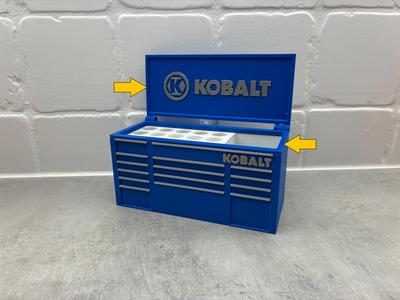 Lid for Kobalt inspired desk toolbox pen holder