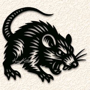 giant rat wall art home decor