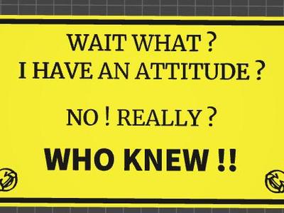 funny sign attitude