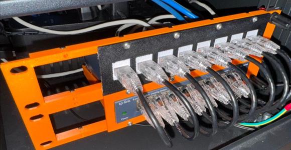 10" modular rack system rails