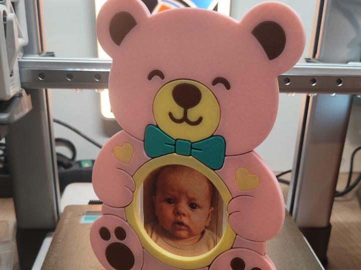 Bear Baby Photo Frame – 9,5×9,5 cm