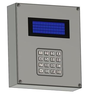 20x4 lcd and 4x4 key matrix  box