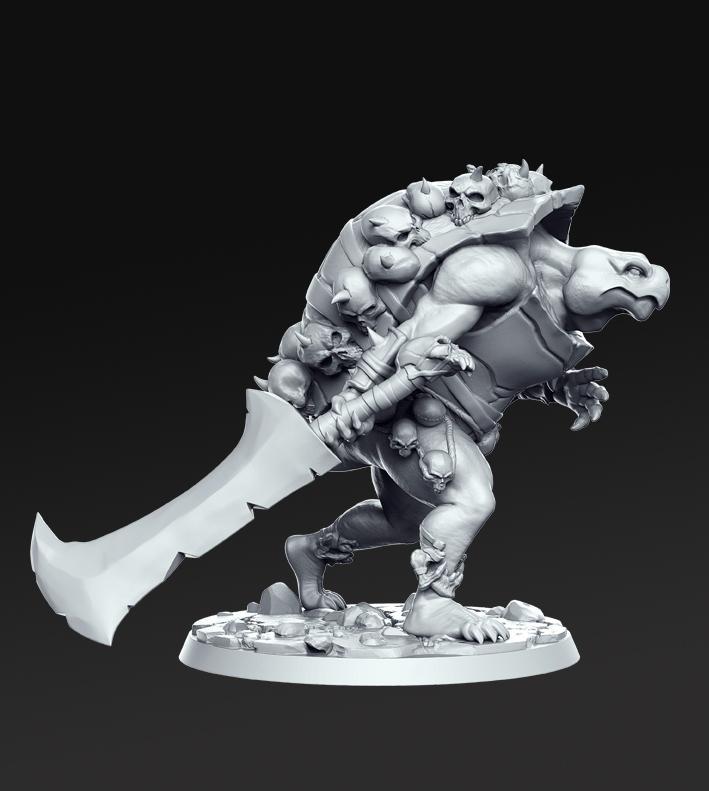 Kurgh - Turtle hunter - 32mm - DnD