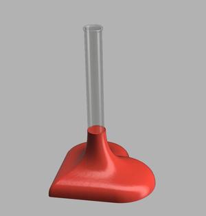 Heart Tube Vase