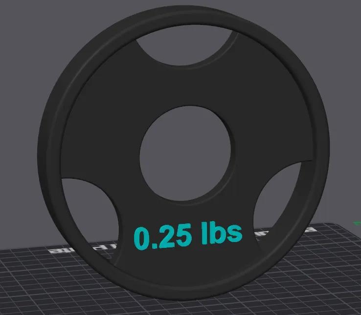 Fractional Plate Weight for Olympic Bar   