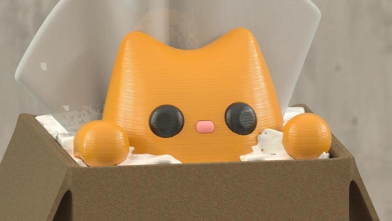 Special Delivery! Kitty destruction tissue box!   