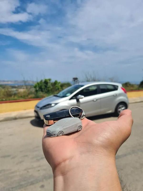 3D Ford Fiesta 2012 Keychain   