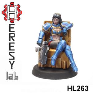 HL263 - Heresylab - SciFi Female PinUp Marine Captain