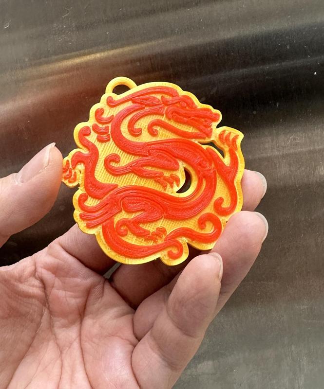 Chinese Lunar New Year Dragon keychain Bag Charm 龍年鑰匙圈