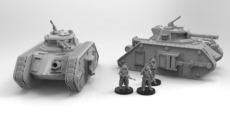 Lunar Auxilia Highwaymen Tank - Presupported