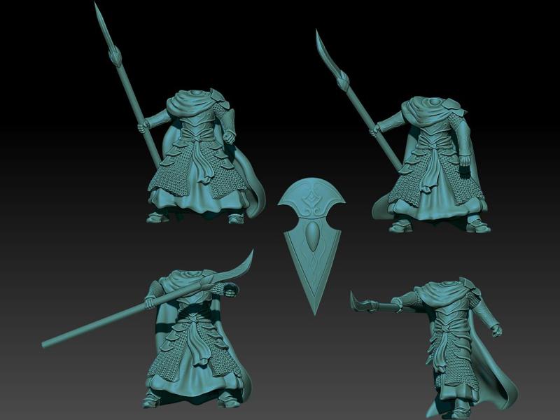 KZKMINIS - Oathbreaker Elves - Shieldsmen