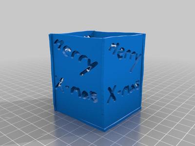 Merry X-mas pencil holder