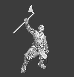Knight with axe and dagger