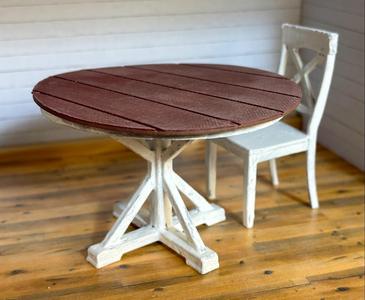 Miniature Dollhouse Scale 1:12 Table and Chair