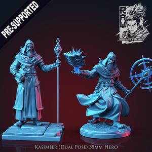 Kasimeer the Wizard - Idle and Action Pose