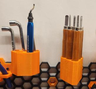 Tool holders for honeycomb wall