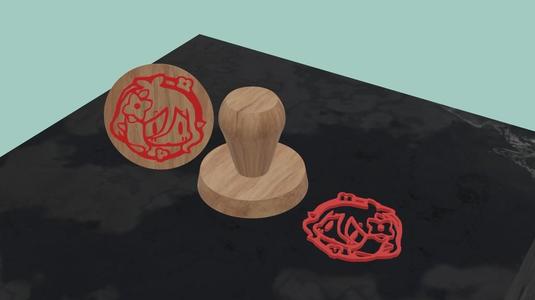 Kokkoro stamp