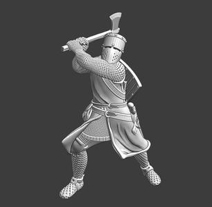 Medieval Danish crusader knight