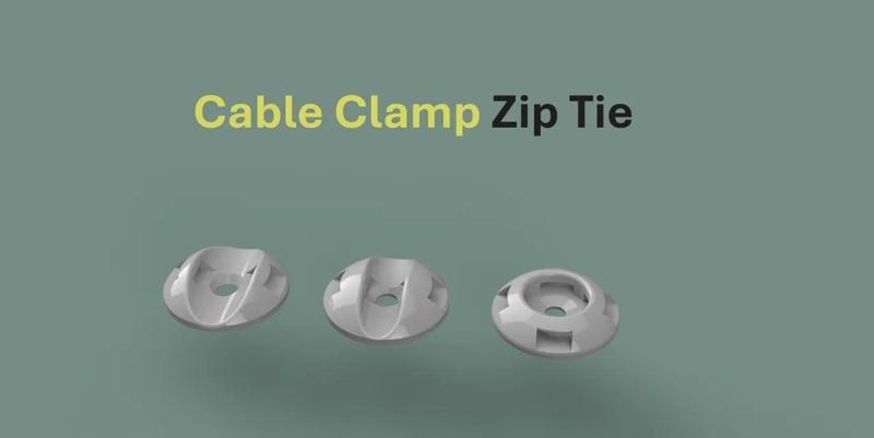 Zip tie cable mount holder   