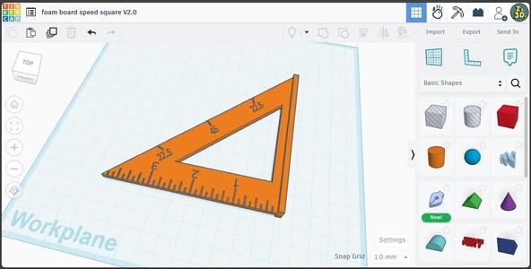 4" Foam Core Speed Square   