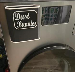 Dust Bunnies Laundry Lint Collection Bin   
